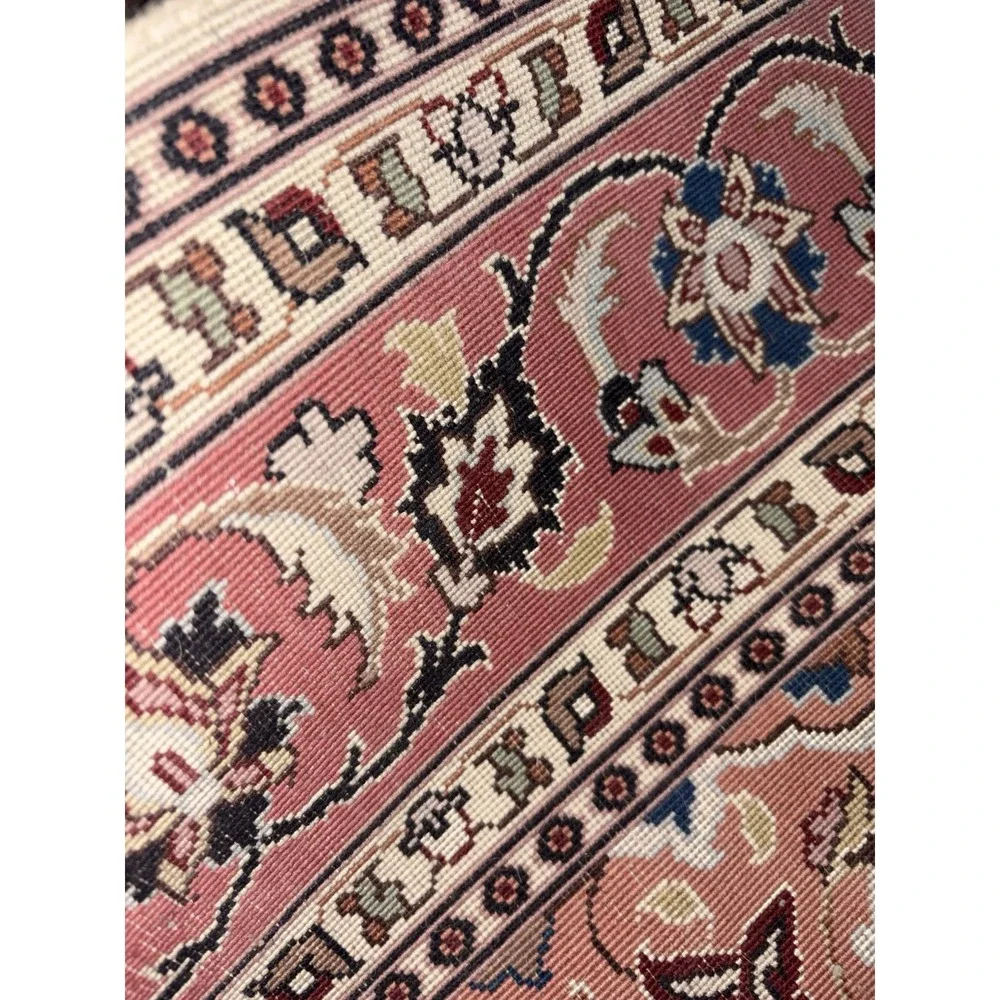 Vintage Traditional Oriental Area Rug Classic Floral Medallion Decor